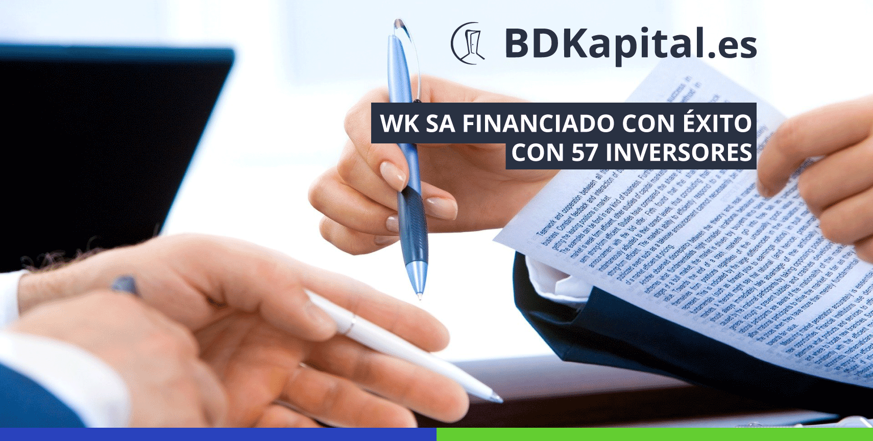 WK SA financiado con éxito con 57 inversores